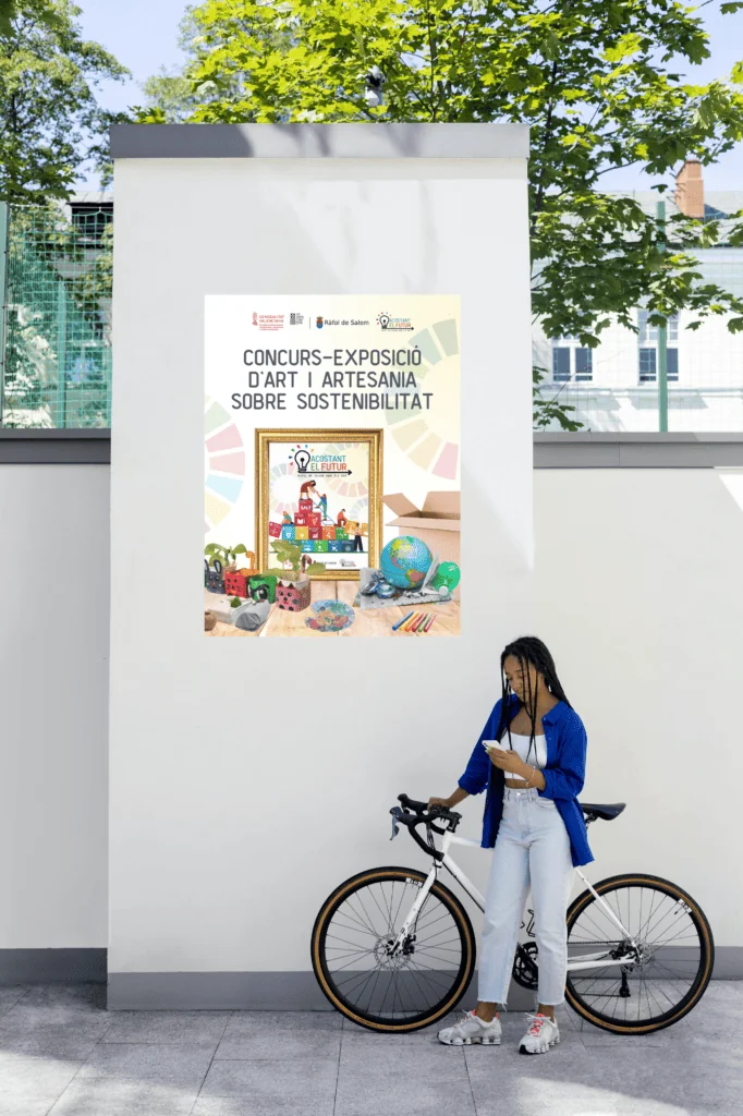 mockup cartel exposición